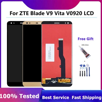Yüksek kalite Yeni ZTE Blade V9 Vita V0920 Tam lcd ekran dokunmatik ekranlı sayısallaştırıcı grup ZTE V9 Vita lcd çerçeve ile