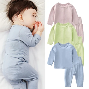 100 % Pamuk Bebek Iç Çamaşırı Takım Elbise Yenidoğan Çocuk Kız Kıyafetler Bahar Sonbahar Kış Giysileri Erkek Kazak + Pantolon Bebek Setleri