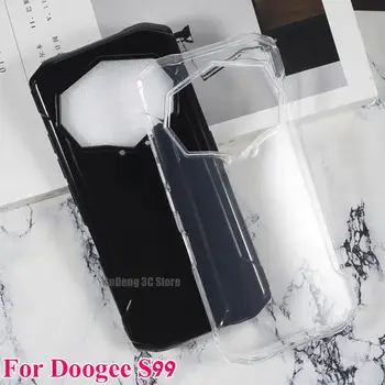 Şeffaf telefon kılıfı Doogee S99 arka kapak DoogeeS99 Silikon Caso Koruyucu Yumuşak Siyah TPU Kılıf Doogee S99 S 99 Funda