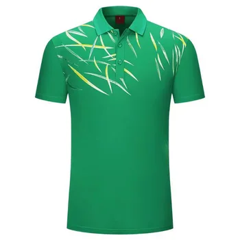 Erkek tişört Badminton Spor Golf polo tişört 3D Baskılı Rekabet Giyim Spor Spor Üstleri erkek masa tenisi tişörtü