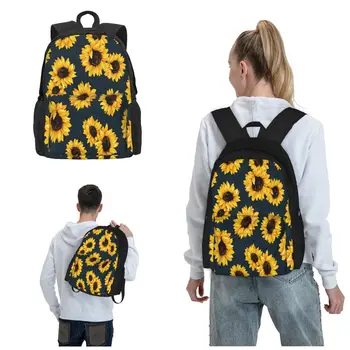 Ayçiçeği sırt çantaları erkek sırt çantaları kadınlar için Unisex okul çantaları okul sırt çantası