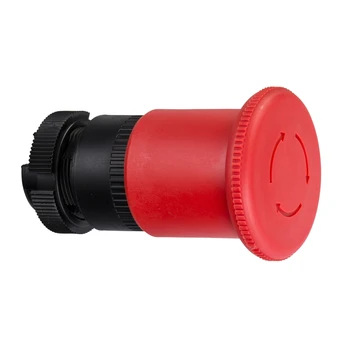 ZA2BS844 Kafa acil kapatma basma düğmesi, Harmony XAC, kırmızı mantar 40mm, mandallama dönüş serbest bırakmak için, işaretsiz
