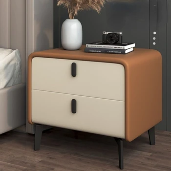 Minimalist Modern Başucu Masa Basit katı ahşap Gece Standı Yatak Odası için Lüks Komodinler Mini depolama dolabı Ev Mobilyaları