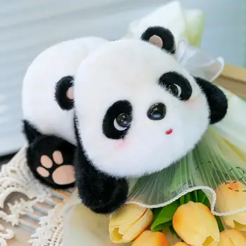 Panda Peluş Bebek Dolması Bebek Oyuncak Çin Panda peluş oyuncak Sevimli 3d Gözler Yumuşak Doldurulmuş Hayvan Bebek Kanepe Süsleme Hayvanat Bahçesi