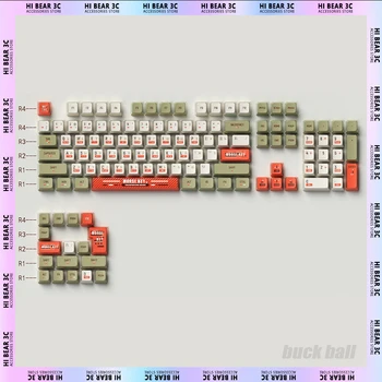 Anahtar Tok mors kodu Keycaps ışık geçirgenliği süblimasyon klavye 121 anahtar PBT klavye oyun oyun mekanik Klavye Keycaps seti