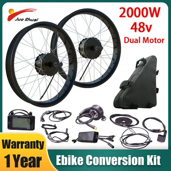 2000W elektrikli bisiklet dönüşüm kiti 48V 20AH 20” 26 