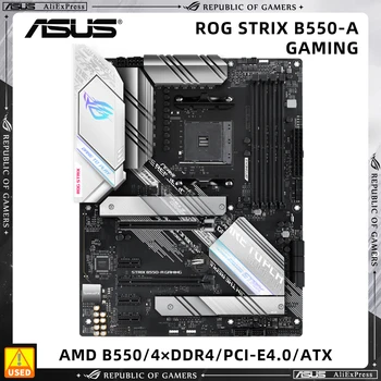 B550M Anakart ASUS ROG STRIX B550-A OYUN AM4 4×DDR4 PCI-E 4.0 2×M. 2 USB 3.2 ATX Destekler AMD Ryzen 5000 serisi cpu