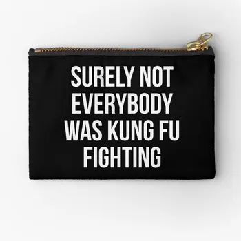 Kesinlikle Herkes Kung Fu Dövüş fermuarlı torbalar Çorap İç Çamaşırı Erkekler Saf Para Külot Ambalaj Cüzdan Küçük Çanta Cep