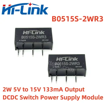 Hilink 10 adet/grup DC DC izolasyon B0515S-2WR3 2W 15V 133mA çıkış güç kaynağı modülü sabit voltaj girişi