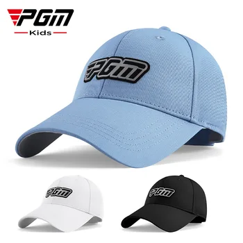 PGM golf şapkaları Ayarlanabilir Şapkalar Açık Spor Bisiklet Yürüyüş Kap Çocuklar İçin Rüzgar Geçirmez Seyahat Pamuk Siyah Beyaz Şapkalar MZ037