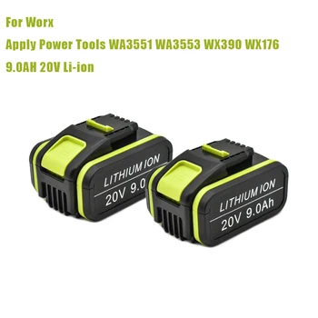 WX550 20V 9000mah Lityum şarj edilebilir yedek pil Worx Güç Araçları için WA3551 WA3553 WX390 WX176 WX178 WX386 WX678