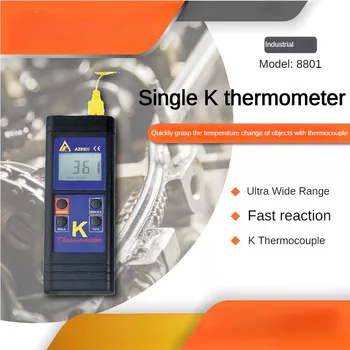 Yeni AZ8801 Tek kanallı K tipi dijital termometre temas termometresi termokupl termometre