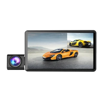 Kamera Ön Arka Kamera 4 inç Ekran 1080P Gece Araba Kamera ile Kompakt Araba Taksi için Uygun 170°