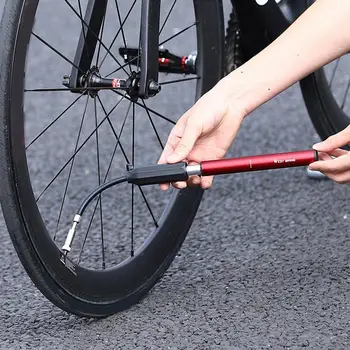 Bisiklet Malzemeleri Kompakt Boyutu Yüksek basınçlı Bisiklet El hava pompası Yol bisiklet lastiği Şişirme Malzemeleri bisiklet lastiği Pompası