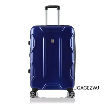 Sert PC Rulo tekerlekli çanta erkek İş Seyahat Bagaj Genişletilebilir Büyük Kapasiteli Taşıma Kabin Eğlence Şifre Bavul