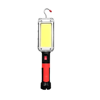 1/2/3 adet USB Şarj Edilebilir COB çalışma lambası taşınabilir LED el feneri 18650 Ayarlanabilir Su Geçirmez Mıknatıs Kanca Klip kamp feneri