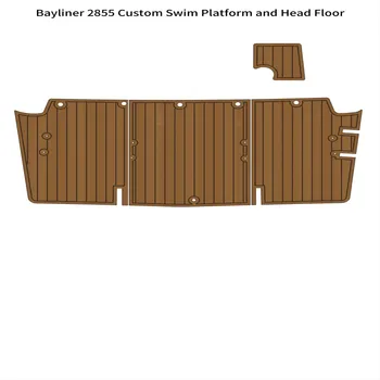 Bayliner 2855 Özel Yüzme Platformu Kafa Tekne EVA Köpük Tik Güverte zemin pedi Mat