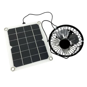 10W güneş panelı Fan Mini Hava Çıkarıcı Dış Tavuk Köpek Evcil hayvan evi