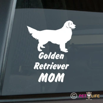 Golden Retriever için Anne Sticker Kalıp Kesim Vinil Araba çıkartması