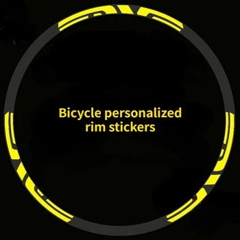 1 Takım Genişliği 20mm MTB Jant Çıkartmalar Bisiklet Yansıtıcı Sticker Yol Bisikleti Tekerlek Çıkartmaları 20