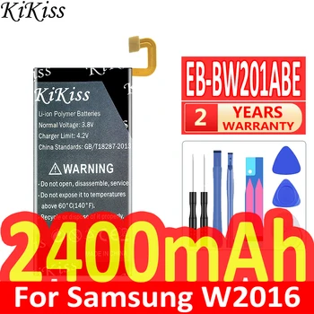 2400mAh KiKiss Güçlü Pil EB-BW201ABE Samsung W2016 Bateria İçin