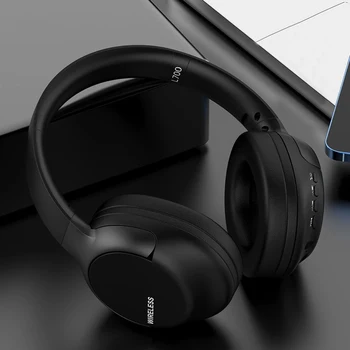 2023 Bas Müzik Çalma Gerçek kablosuz kulaklıklar Kat Bluetooth kulaklık BT5.1 Büyük Kulaklık mikrofonlu kulaklık Tam Paket Kask