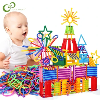 120/240 Adet Monte Yapı Taşları DIY Akıllı Sopa Blokları Hayal Yaratıcılık Eğitici öğretici oyuncaklar Çocuk Hediye