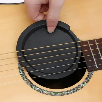 1 ADET Silikon Klasik Gitar Ses Deliği Kapağı Gitar Gürültü Azaltma Gitar Aksesuarları 2 Boyutları Tampon Blok Durdurma Fişi Parçaları