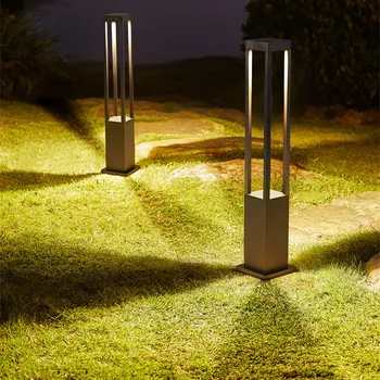 10W COB su geçirmez LED yol ışık Modern alüminyum Bahçe Çim sütun ışığı Açık Villa peyzaj yol lambası Direkleri lambaları