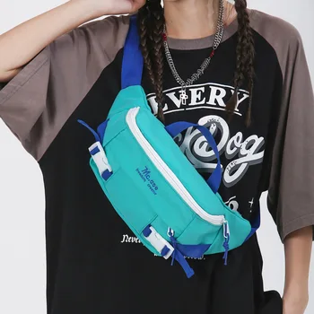 Kadın Göğüs Çantası Moda Trendi Bel Çantası Sokak Hip-Hop fanny Paketi Unisex bel çantası Kaliteli Naylon Kadın Omuz Crossbody Çanta
