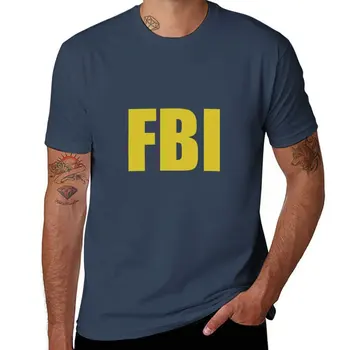 Yeni FBI T-Shirt artı boyutu üstleri erkek giysileri yüce t shirt büyük boy t shirt erkekler için