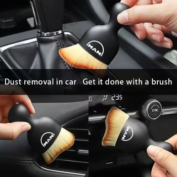 ADAM için araba manAutomobile iç temizleme aracı klima hava çıkışı yumuşak saç fırçası araba iç boşluk toz temizleme fırçası