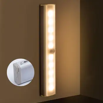 Duvar Asılı LED Kızılötesi Akıllı Sensör Lamba Kontrolü Enerji tasarrufu Küçük Gece Lambası yatak Odası Dekorasyon