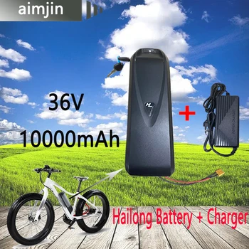 18650 36V 10000mAh Lityum Pil Ebike için Uygun Hailong Elektrikli Bisiklet 350W 500W 750W 1000W Şarj Cihazı + Cep