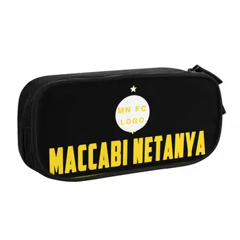 Maccabi Netanya FC Büyük Kapasiteli Kalem Kalem Kutusu Kırtasiye Çantası kılıf tutucu Kutusu Organizatör Gençler Kızlar Yetişkinler için Öğrenci