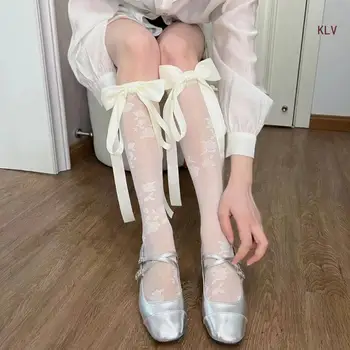 Nefes Dantel Gül Desen Diz Çorap Altında yaz elbisesi Etek İlmek Dekor Buzağı Çorap Kadınlar Seksi Buzağı Çorap