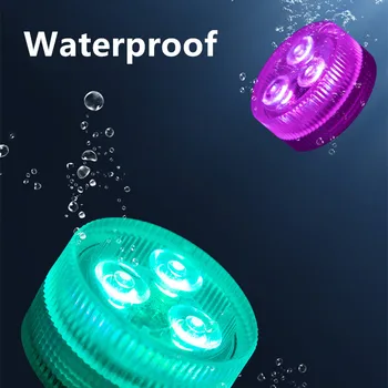 3 LED dalış ışığı sualtı ışığı IR uzaktan kumanda IP68 su geçirmez denizaltı ışık yüzme havuzu yüzen lamba bahçe ışıkları