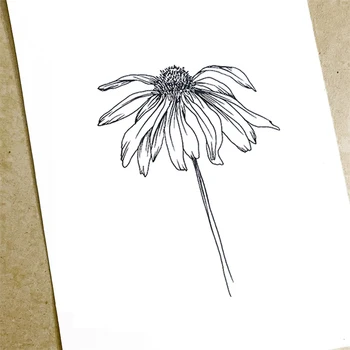 Temizle Pullar Solmuş Çiçekler Şeffaf Kauçuk Pullar Silikon Scrapbooking Kart Yapımı için Fotoğraf Albümü Zanaat Dekor Damga