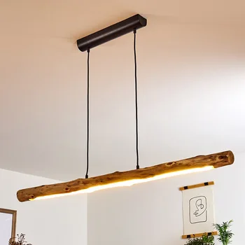 Ahşap kolye ışıkları japon tarzı mutfak Bar yemek odası asılı lamba kablosu ayarlanabilir sıcak yeni tasarım Minimalist