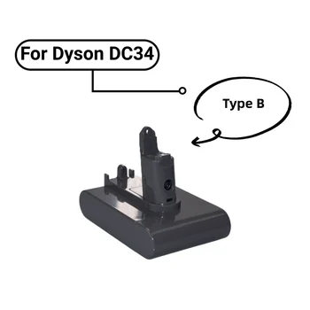 22.2 V 4000 mAh ( Sadece Fit Tip B ) Li-İon Vakum Dyson için pil DC34, DC45, DC35, DC44, DC31