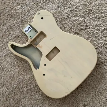 Bitmemiş Sol El Katı Kızılağaç TL Tarzı Elektro Gitar Gövdesi TELE Model 1V1T DIY Yedek AB309