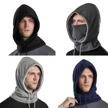 Sıcak Polar yün Windproof Bib yüz maskesi kulak koruma vahşi erkekler için Wo için
