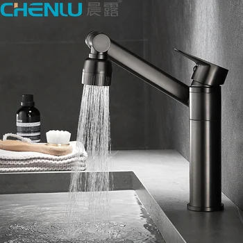 Pirinç Zhaocaı Kedi Ev Otel Tuvalet Banyo Sayaç Havzası lavabo Dönen sıcak ve soğuk tip musluk fırında siyah