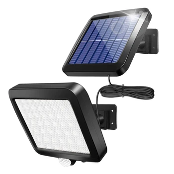 2X güneş Enerjisi Duvar lambası dış mekan hareket sensörlü ışık 56 LED Güvenlik Gece Lambası Bahçe Garaj Driveway Sundurma Çit