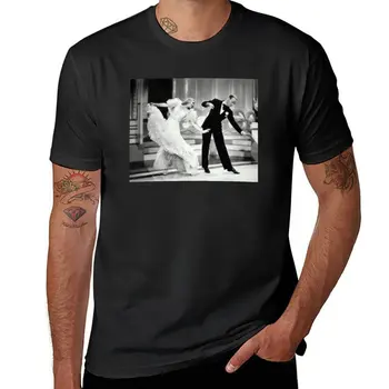 Yeni Zencefil Rogers ve Fred Astaire dans fan sanat T-Shirt Bluz erkek t shirt rahat şık