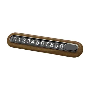Telefon Numarası Plaka Ahşap Geçici Park Telefon Numarası Plakaları Otopark Kartı Gizleme çarpma sensörü İç Aksesuarları