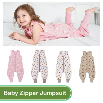 Bebek Tulum Pamuk Bebek Pijama Tam Kollu Toddler Nefes Tulum Yenidoğan Erkek Kız Çocuk Giysileri Dört Sezon için