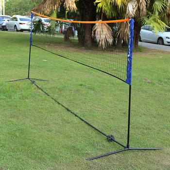 Taşınabilir Katlanır Standart Profesyonel Badminton Net Voleybol Tenis Ağları Örgü