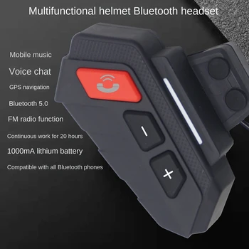 S21 Çok Fonksiyonlu Kask Bluetooth Kulaklık Bluetooth 5.0 1000mAh Kablosuz Çağrı İnterkom Kulaklık Motosiklet Sürme İçin
