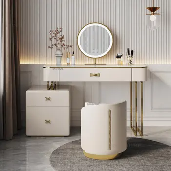 Lüks makyaj masası Masası Moedrn Moda Tuvalet Masası Çok Fonksiyonlu Ev depolama dolabı Tarayıcılar yatak odası mobilyası Bir